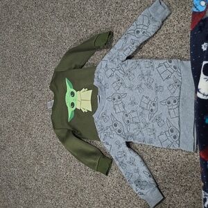 2 pack baby yoda toddler sweaters